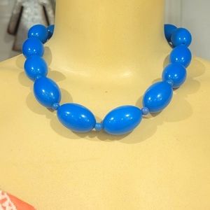 YOU & I blue Vintage Boho beaded necklace